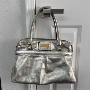 Authentic Marc Jacobs Silver Shoulder Bag